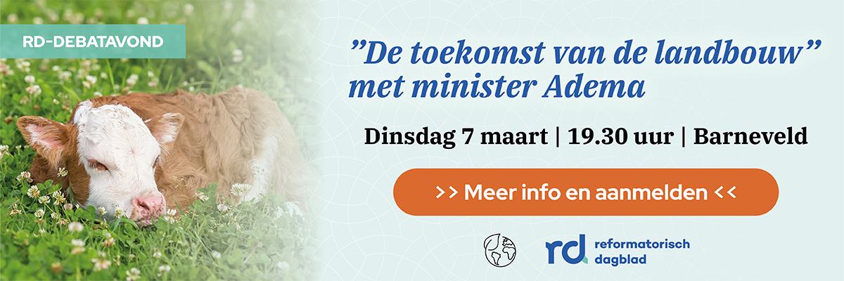 Advertentie RD-debatavond met minister Adema